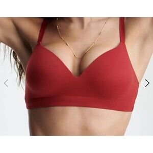 NWT Soma Bright Red Enbliss Wireless Padded Bra Size 36 B